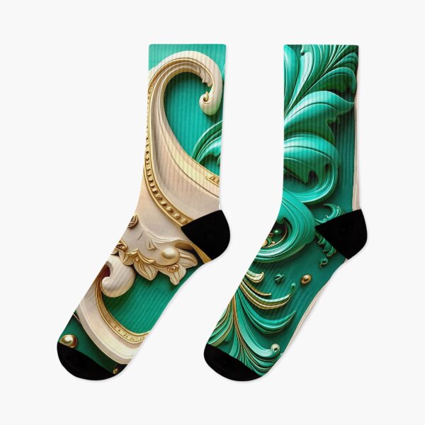 Item preview, Sculptural Emerald with Gold Enamel designed and sold by Vicky Brago-Mitchell®.