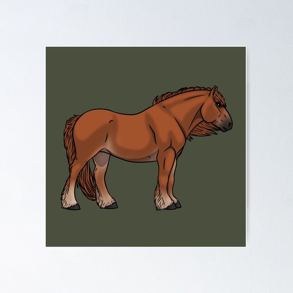 Item preview, Mealy Chestnut Jutland designed and sold by Old Water Cryptid .