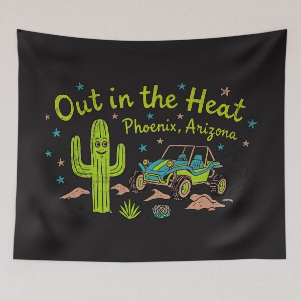 Item preview, Phoenix Desert Heat Cactus Road Trip designed and sold by Studio Bootleg.