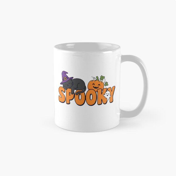 Item preview, Cozy Spooky Sleeping Witch Cat and Ghost designed and sold by VisualVerseLab.