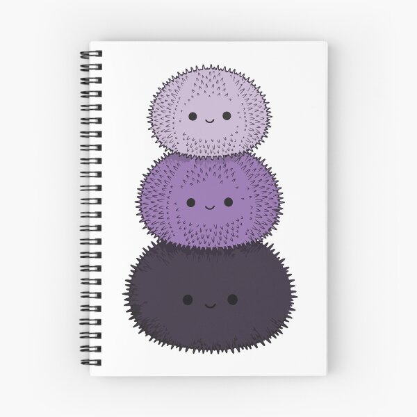 Item preview, Stacked Sea Urchins – Smiling Lavender & Purple Ocean Trio designed and sold by AliveStyle.