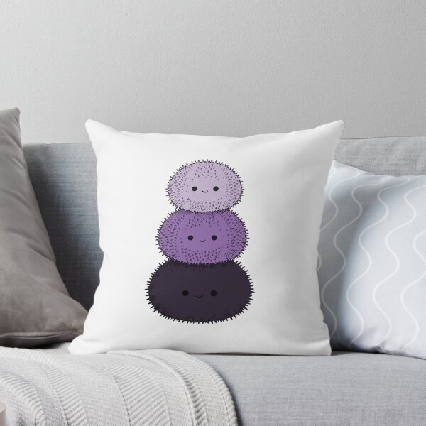Item preview, Stacked Sea Urchins – Smiling Lavender & Purple Ocean Trio designed and sold by AliveStyle.
