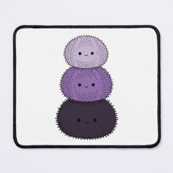 Item preview, Stacked Sea Urchins – Smiling Lavender & Purple Ocean Trio designed and sold by AliveStyle.
