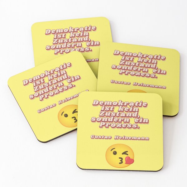 Item preview, Democracy is a process. (Quote by Gustav Heinemann) designed and sold by Mauswohn.