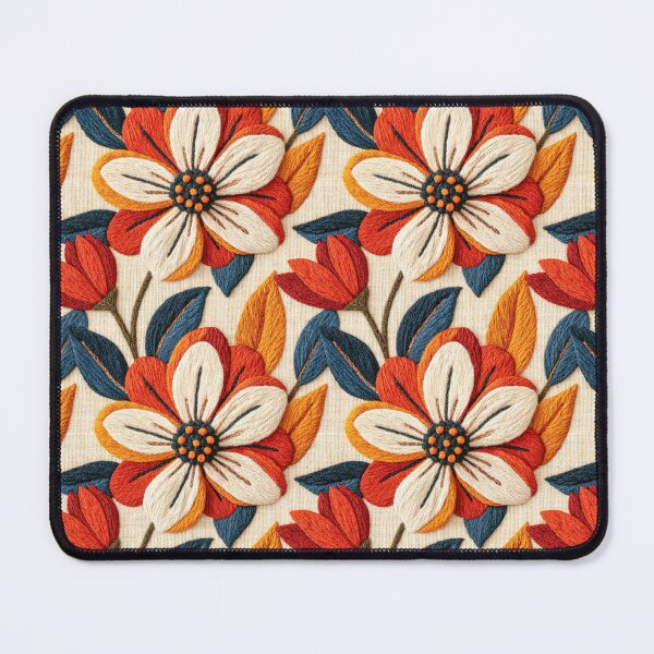 Item preview, Fall colors in a Floral Knit pattern designed and sold by AngelottiCR.