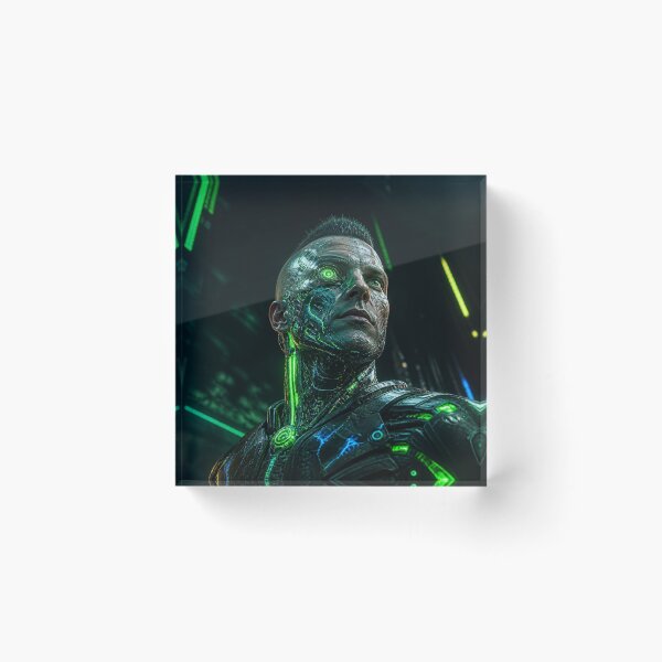 Item preview, Cybernetic Soldier Portrait - Biomechanics Resistance  designed and sold by LazyDayzCo.