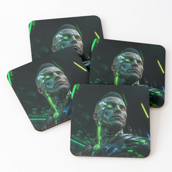 Item preview, Cybernetic Soldier Portrait - Biomechanics Resistance  designed and sold by LazyDayzCo.