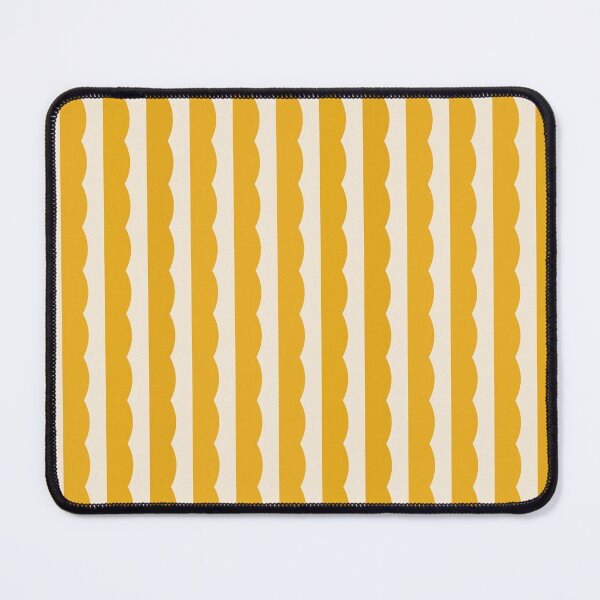 Item preview, Circus Funhouse Yellow Scalloped Stripes Retro designed and sold by Love Pantone .