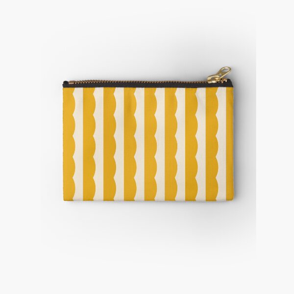 Item preview, Circus Funhouse Yellow Scalloped Stripes Retro designed and sold by Love Pantone .