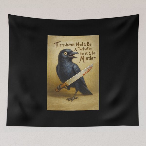 Item preview, There doesn’t need to be a flock for it to be murder. designed and sold by abby-thorns.