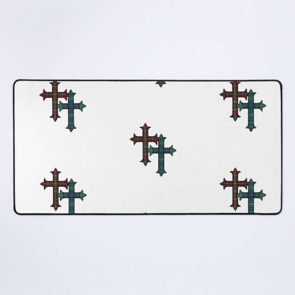 Item preview, Double Roman Cross Superposed Tartan  designed and sold by UmaCreatesThings.