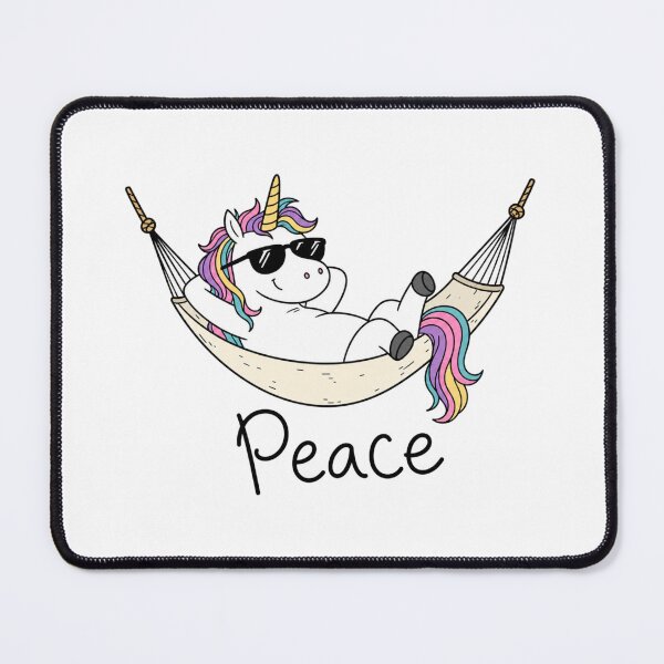 Item preview, Chilling Unicorn Hammock Peace Relax designed and sold by Radixbarny.