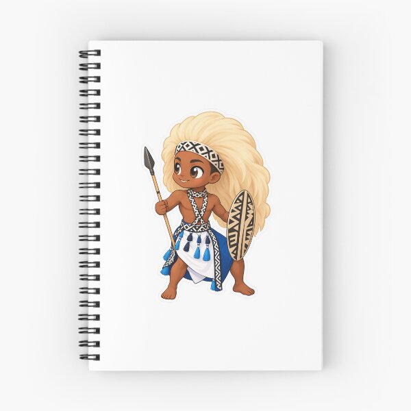 Item preview, Cute Intore Dancer Rwanda - Chibi Rwandan Warrior Art designed and sold by VYBEHAUS.