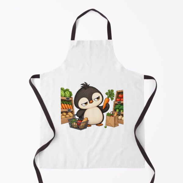 Item preview, Taro the Penguin Grocery Shopping | Cute Funny Penguin at the Market designed and sold by MrDev.