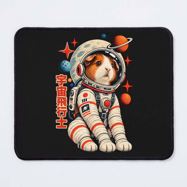Item preview, Guinea Pig Astronaut Retro Space Japanese Vintage designed and sold by Genius Geek.