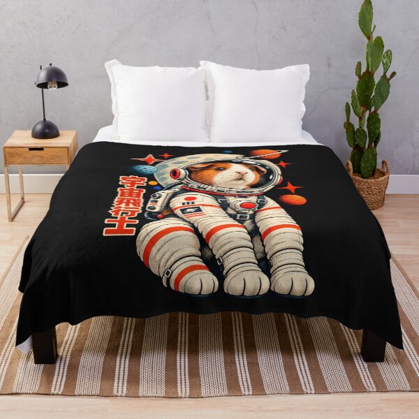 Item preview, Guinea Pig Astronaut Retro Space Japanese Vintage designed and sold by Genius Geek.