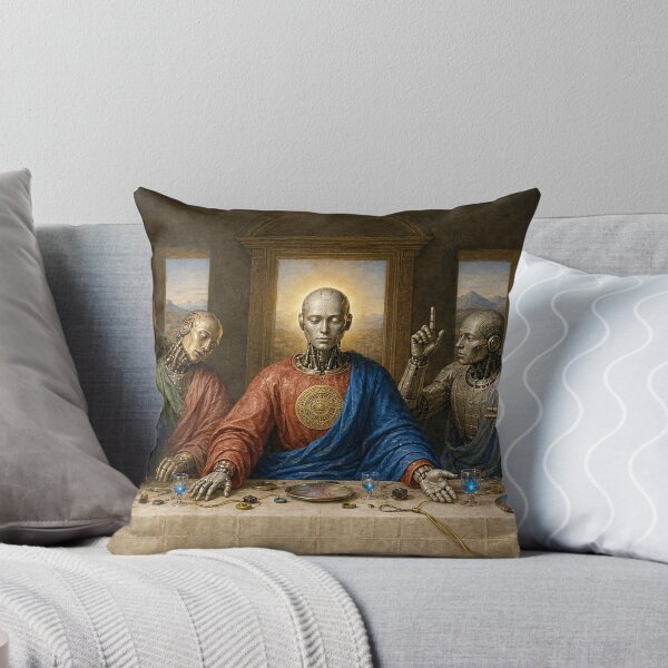 Item preview, The Last Supper Center Panel Cyber Renaissance Wall Art designed and sold by DMarquiseArt.