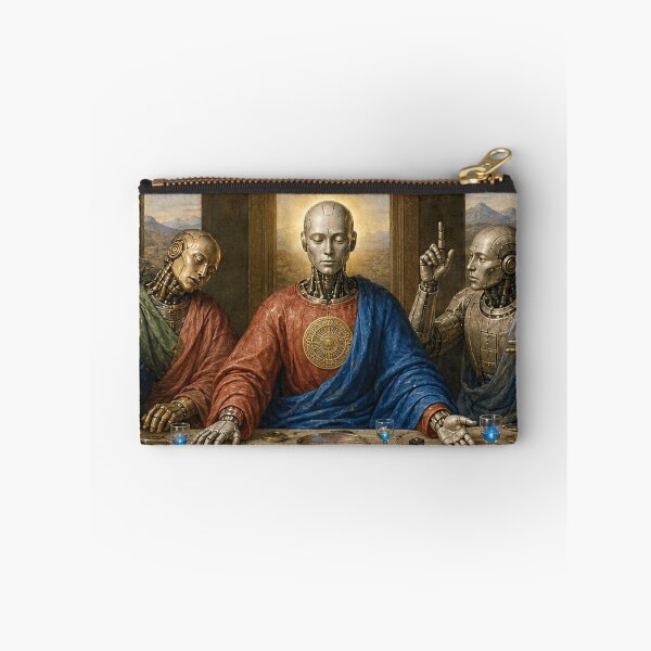 Item preview, The Last Supper Center Panel Cyber Renaissance Wall Art designed and sold by DMarquiseArt.