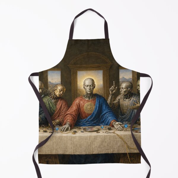 Item preview, The Last Supper Center Panel Cyber Renaissance Wall Art designed and sold by DMarquiseArt.