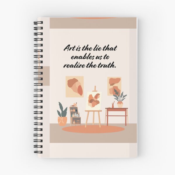 Item preview, ""Art Studio Quote Print — Art is the Lie That Enables Us to Realize the Truth" — Art is the Lie That Enables Us to Realize the Truth" designed and sold by Heart Hope Shop.