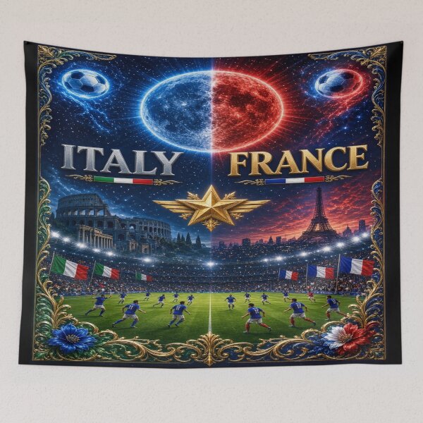 Item preview, Italy France illustration sport art /Italy France travel destination art  designed and sold by Nexus Space.