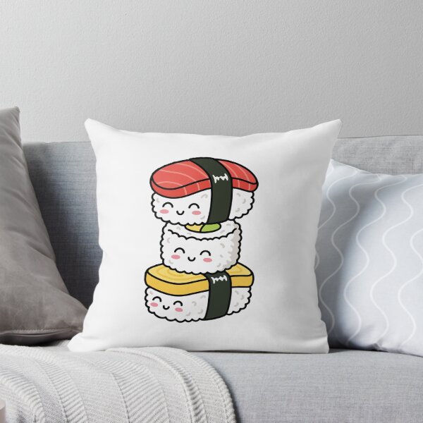 Item preview, Stacked Sushi – Smiling Nigiri & Sushi Roll Trio designed and sold by AliveStyle.