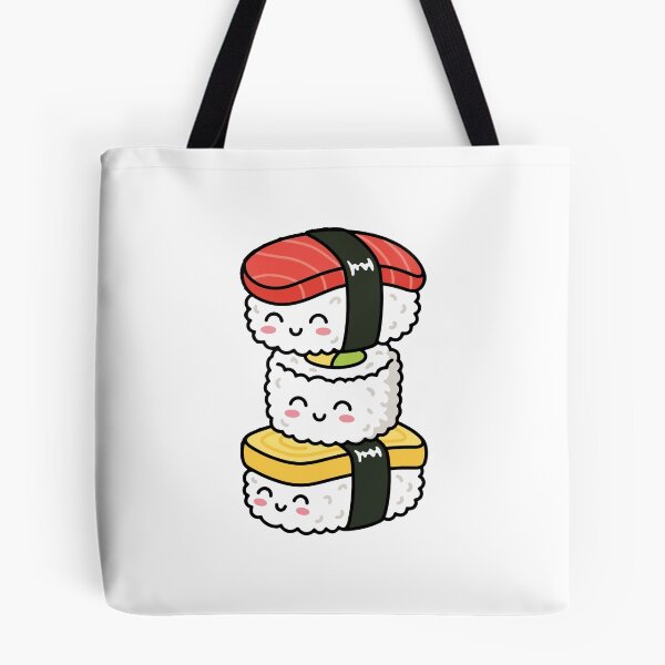 Item preview, Stacked Sushi – Smiling Nigiri & Sushi Roll Trio designed and sold by AliveStyle.
