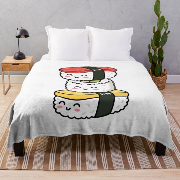 Item preview, Stacked Sushi – Smiling Nigiri & Sushi Roll Trio designed and sold by AliveStyle.