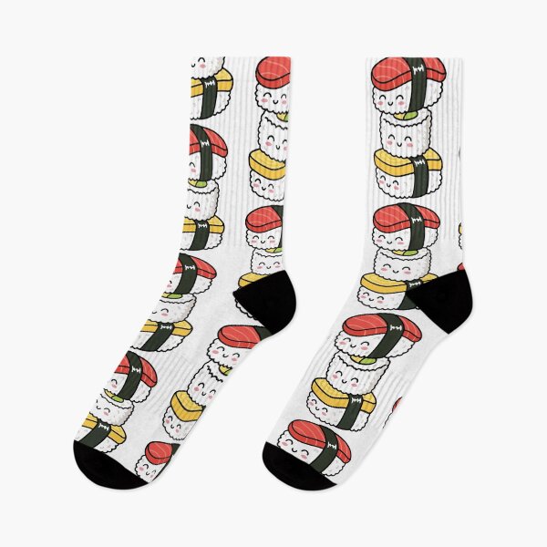 Item preview, Stacked Sushi – Smiling Nigiri & Sushi Roll Trio designed and sold by AliveStyle.