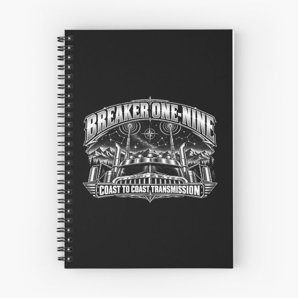 Item preview, Breaker One-Nine | Coast To Coast Transmission | Semi Truck CB Antennas Night Art designed and sold by NomadForge.