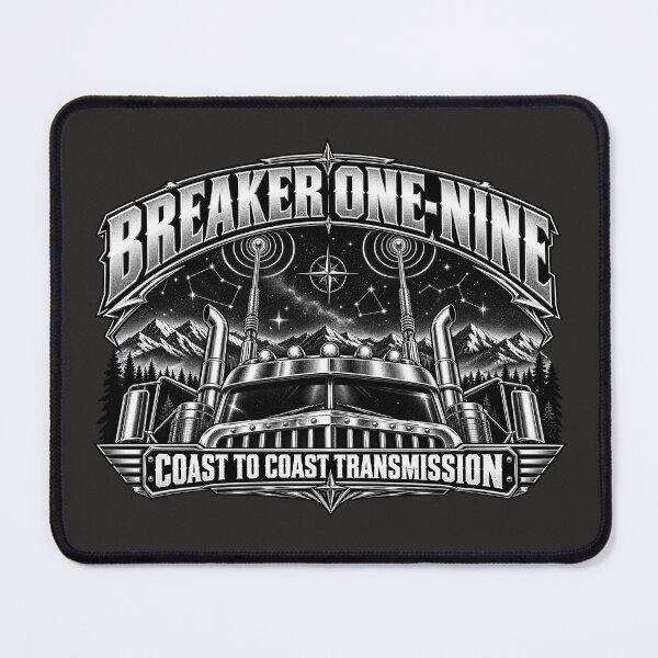 Item preview, Breaker One-Nine | Coast To Coast Transmission | Semi Truck CB Antennas Night Art designed and sold by NomadForge.