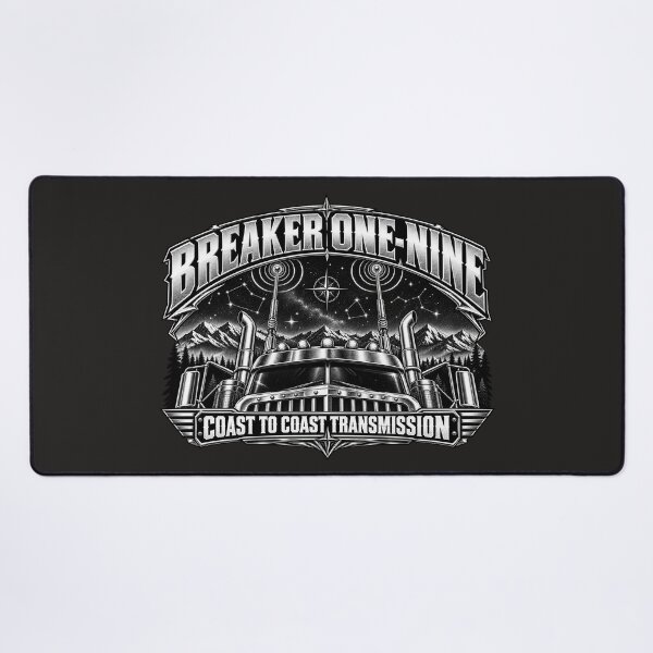 Item preview, Breaker One-Nine | Coast To Coast Transmission | Semi Truck CB Antennas Night Art designed and sold by NomadForge.