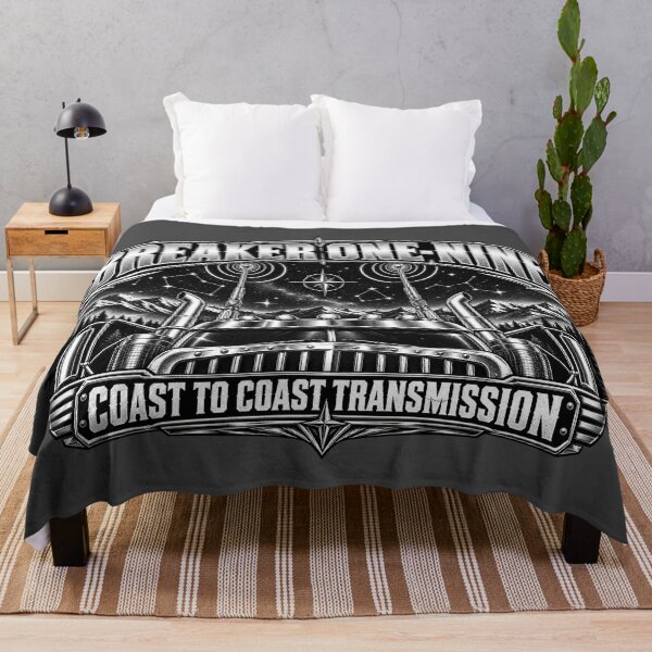 Item preview, Breaker One-Nine | Coast To Coast Transmission | Semi Truck CB Antennas Night Art designed and sold by NomadForge.