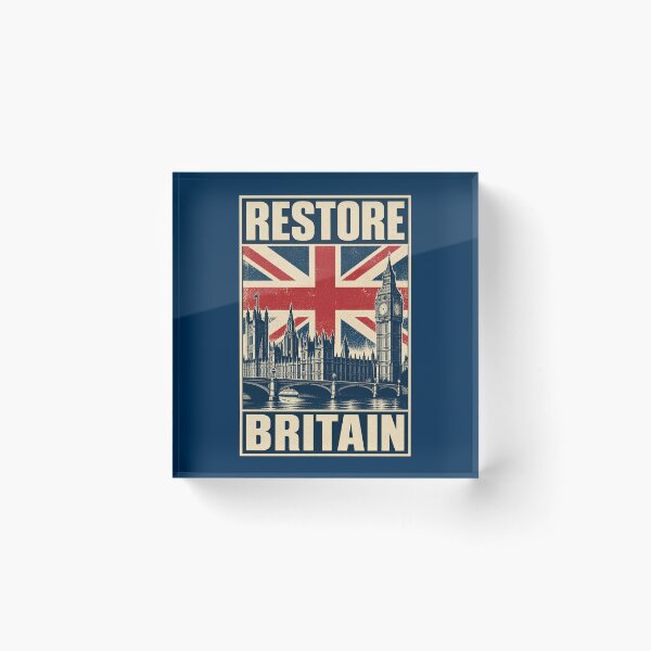 Item preview, Restore Britain – Westminster Union Jack Retro designed and sold by JesterKrewArt.