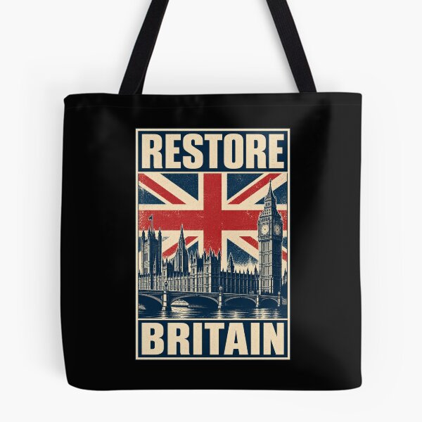 Item preview, Restore Britain – Westminster Union Jack Retro designed and sold by JesterKrewArt.