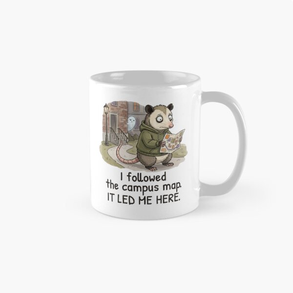 Item preview, I followed the campus map. It led me here. designed and sold by ChernotytskaArt.