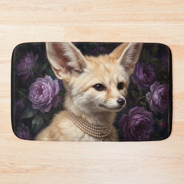 Item preview, Regal Fennec Fox Portrait with Blue Gem designed and sold by Real Beast Art.
