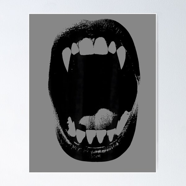 Item preview, Mordedura de vampiro vintage | Colmillos góticos punk grunge de los 90 designed and sold by AmiGraph.