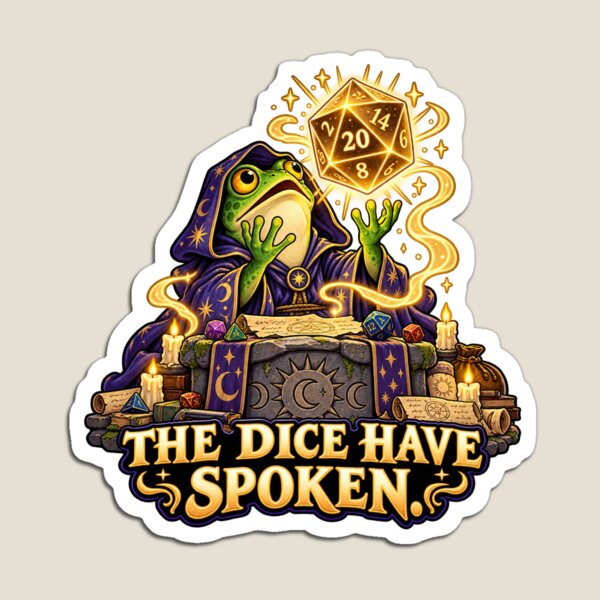 Item preview, The Dice Have Spoken – Frog Prophet Tabletop Oracle designed and sold by Deathmaster-906.