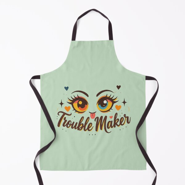 Item preview, Trouble Maker – Cute Sassy Cartoon Eyes Funny Attitude Design designed and sold by Mousy17.