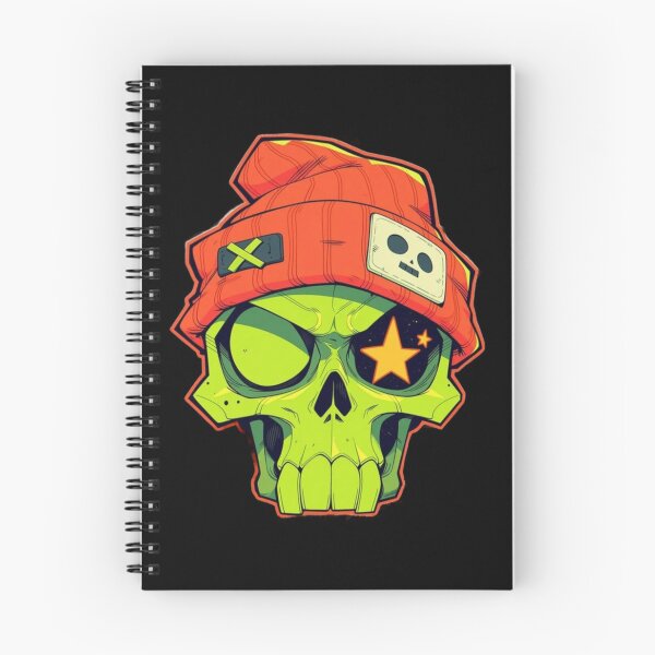 Item preview, Cool Cyberpunk Green Skull with Beanie Streetwear Graphic designed and sold by GrimNest.