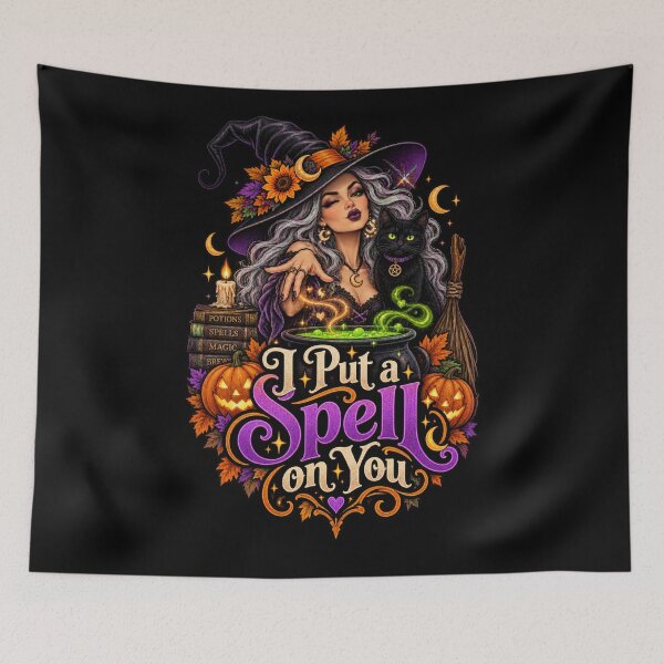 Item preview, I Put a Spell on You – Whimsical Witch Halloween Magic Design designed and sold by RockitBaby.