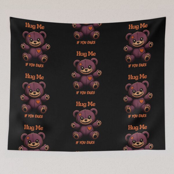 Item preview, Hug Me If You Dare Spooky Cute Halloween Bear designed and sold by T-version.