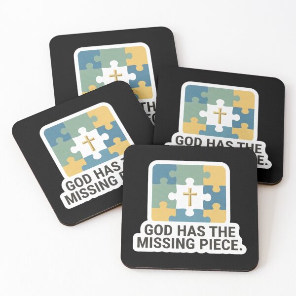 Item preview, God Has The Missing Piece Christian Puzzle Design designed and sold by MantoSagrado.