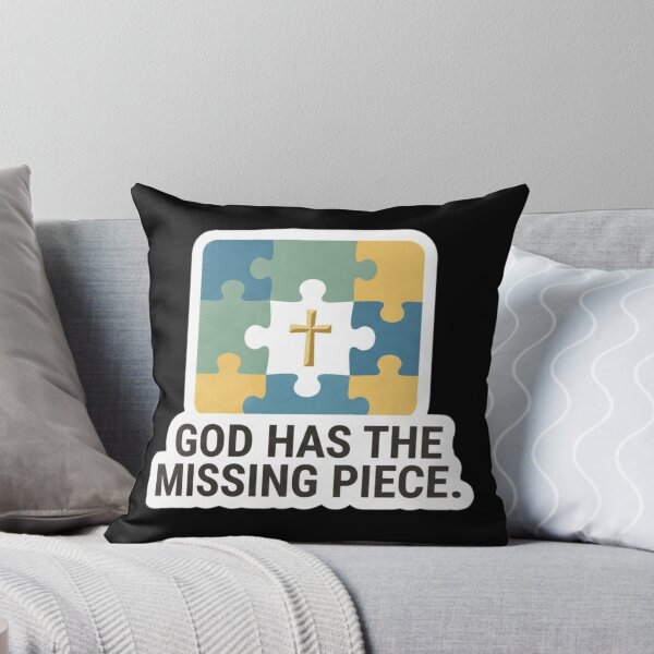 Item preview, God Has The Missing Piece Christian Puzzle Design designed and sold by MantoSagrado.