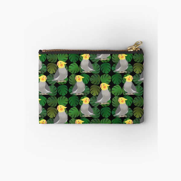 Item preview, Cockatiel with monstera leaves Pattern designed and sold by FandomizedRose.