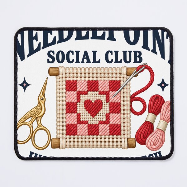 Item preview, Funny Needlepoint Social Club Just One More Stitch Gift designed and sold by JackCurtis1991.