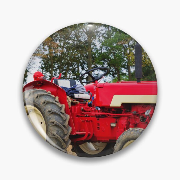 Item preview, Vintage Red & Cream Farm Tractor designed and sold by JEZ22.