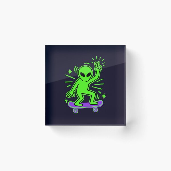 Item preview, Alien Skateboard - Street Art designed and sold by Wander X Design.