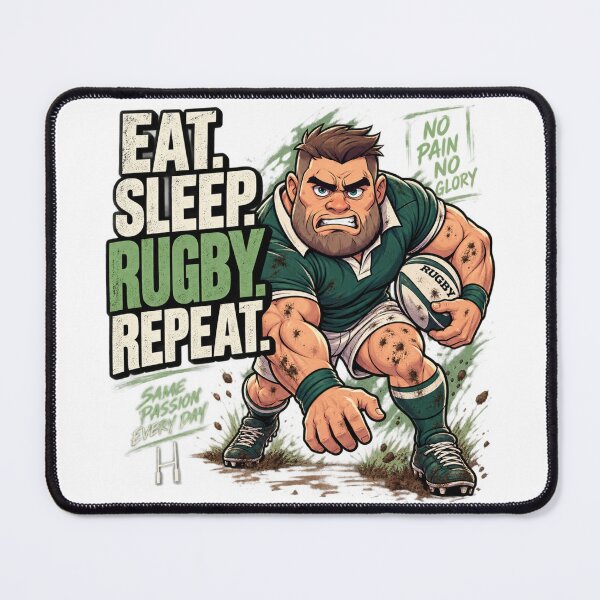 Item preview, Funny Rugby Player Sports Design designed and sold by timiparkerart.